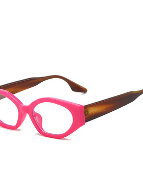 英国coopkoop新款简约眼镜框 欧美时尚拼色小框复古猫眼pc平光镜