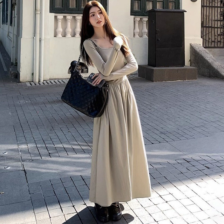 法国cherrykoko法式赫本风小黑裙春季高级感内搭复古气质名媛