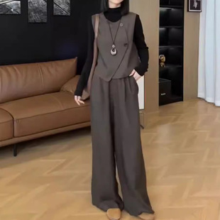 裤 英国coopkoop秋季 马甲 简约大气时尚 子高级感显瘦女 新款