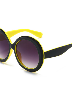 英国coopkoop欧美时尚圆形大框太阳镜女 潮流太阳眼镜 街拍个性