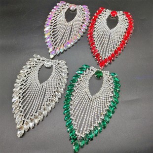 水钻流苏链条金属装 婚纱礼服发饰DIY手工材料 饰钻花贴配件舞台装