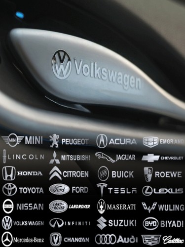 德国工艺开模3D金属车标装饰贴金属车贴雨刷中控个性随意贴