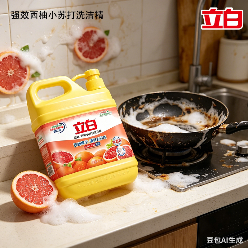立白洗洁精清新去异味食品用