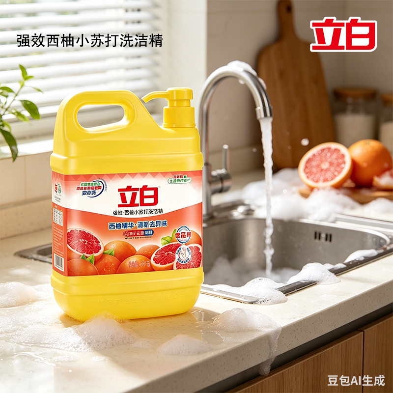立白洗洁精清新去异味食品用