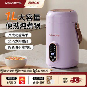 艾仕玛电炖锅小型煮粥神器便携多功能电炖杯全自动家用煲汤煲粥锅
