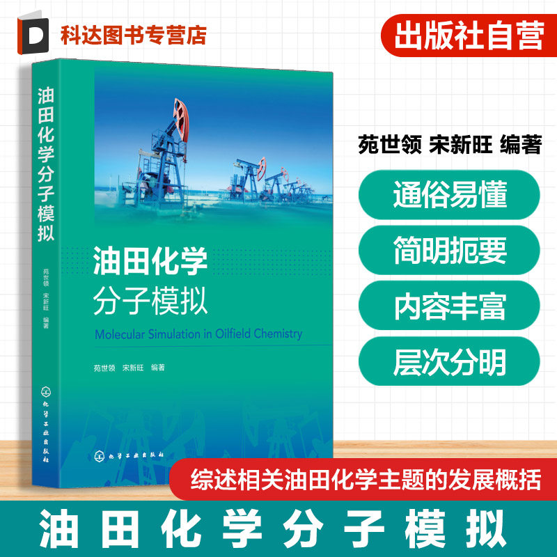 油田化学分子模拟 油田化学概论与分子模拟原理 分子模拟技术指南 油藏流体行为 化学反应机理 材料性能预测 案例解析与实验工具书