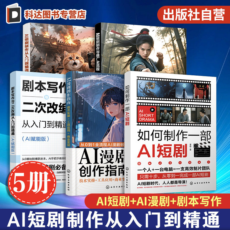 AI短剧系列丛书(5册套装)