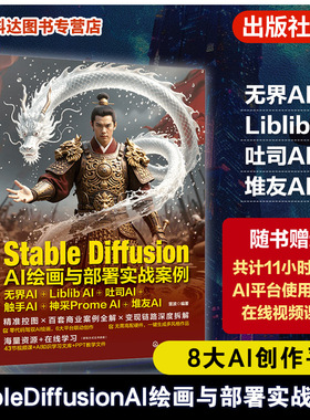 Stable Diffusion AI绘画与部署实战案例 无界AI Liblib AI 吐司AI 触手AI 神采Prome AI 堆友AI 数字艺术多平台部署案例解析指南