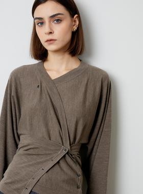 the rumah | Mazzo围裹针织衫 小众原创多种穿法 云朵感针织开衫