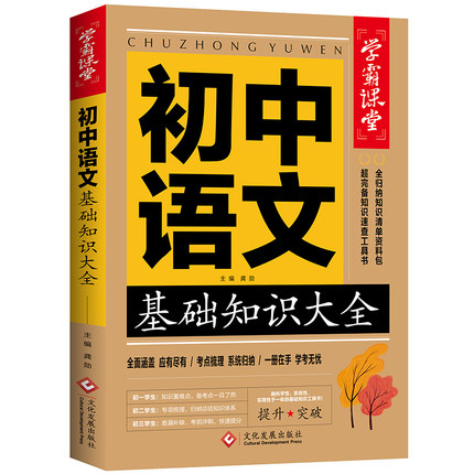 学霸课堂初中语文基础知识大全7-9年级通用版初中三年初中语文重难点易错考点初一二三中学教辅人教版七八九年级阅读理解
