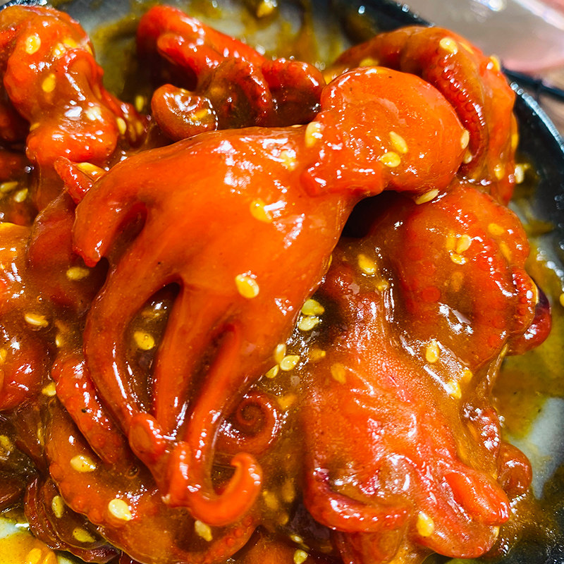 味付芝麻八爪鱼ts小章鱼2kg寿司日料店同款前菜小吃海鲜即食章鱼