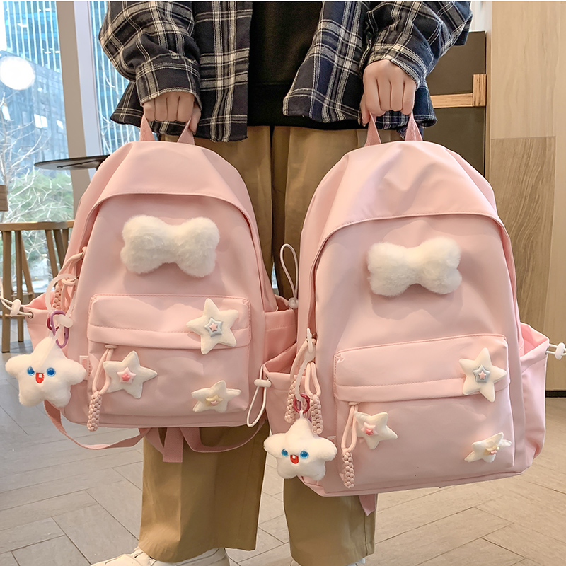 书包女生大学生小学生可爱纯色
