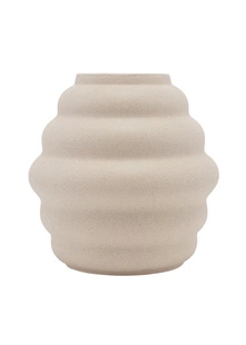 AYFGL设计师手工制作雕刻圆梯形磨砂石器花瓶 家居摆件