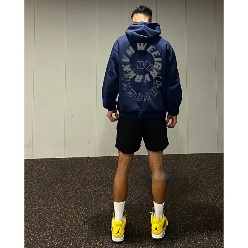 秋季宽松复古风上衣连帽卫衣