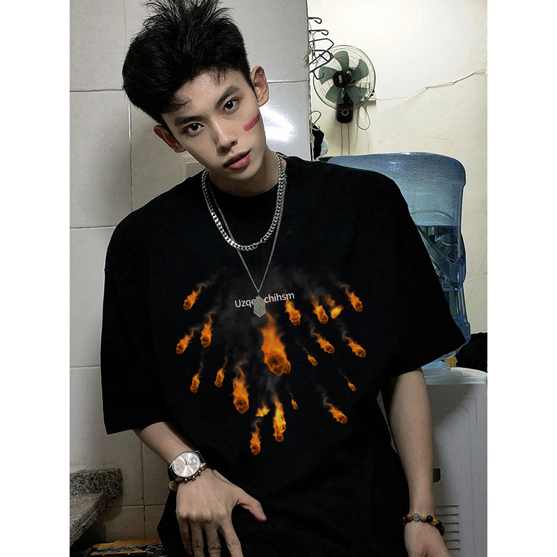 ins美式潮流设计感纯棉短袖T恤