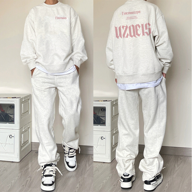 美式复古长袖圆领卫衣