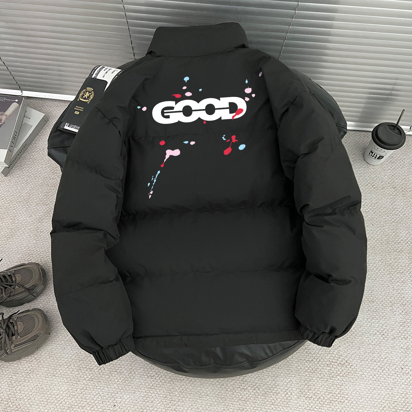 2025冬季白鸭绒无帽羽绒服