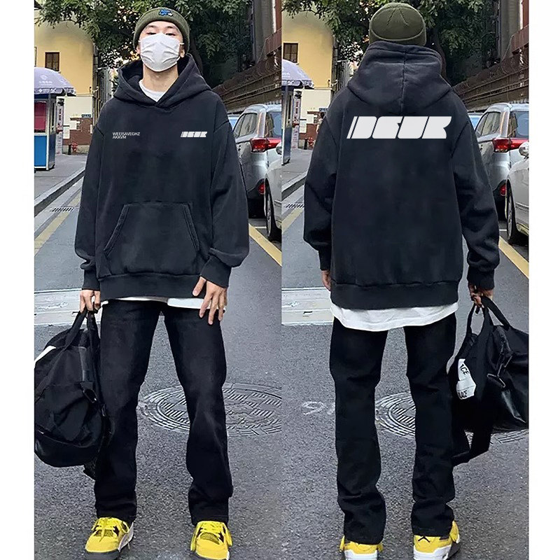 美式休闲潮牌vibe街头卫衣帽衫男