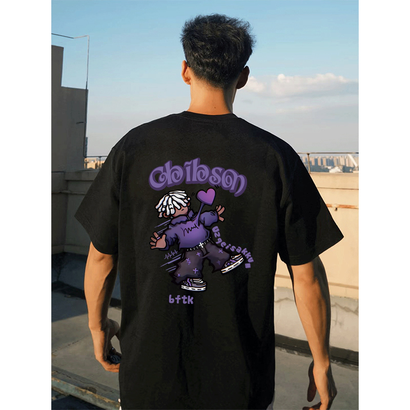 美式嘻哈潮牌hiphop重磅纯棉短袖