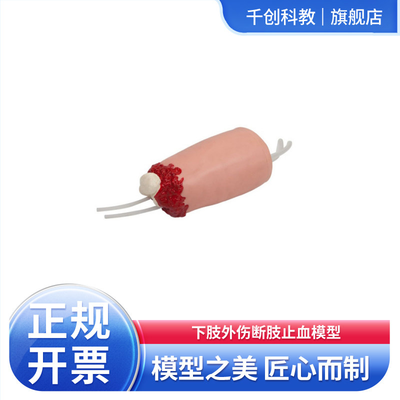 下肢外伤断肢止血模型股动脉压迫止血训练按压大腿内上股动脉走行区产生止血效果急救教具医用仿真器材