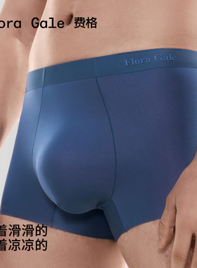 3件|费格内裤男士莫代尔排湿网眼礼盒无痕抗菌四角透气男生平角裤