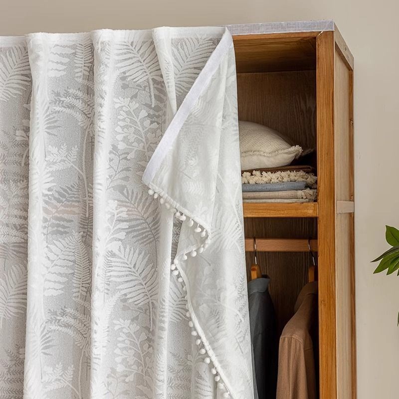 柜子遮挡帘无门柜子遮挡帘u魔术贴柜门防尘衣柜遮丑帘子杂物书柜