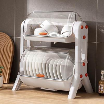 2-Tier Strong Rack kitchen drop large dish rack shelf bowl