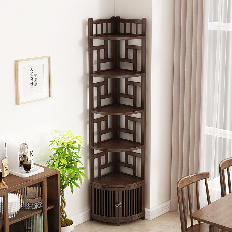 博古架小型中式转角柜置物架客厅茶柜茶叶架茶室茶架子书架展示柜