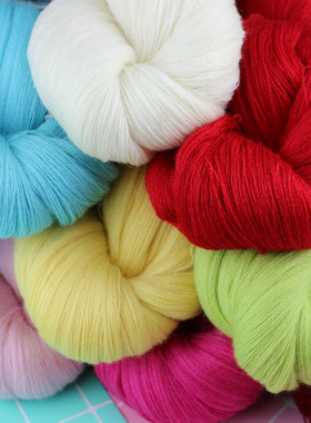 天凤牌32S老式羊毛红色开司米编织机织框线2两半白色貂绒羊绒伴侣