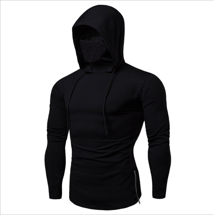 纯色修身侧拉链运动卫衣Slimming side zipper sports sweatshirt