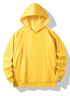 毛圈口袋连帽休闲卫衣  Looped pocket hooded casual sweatshirt