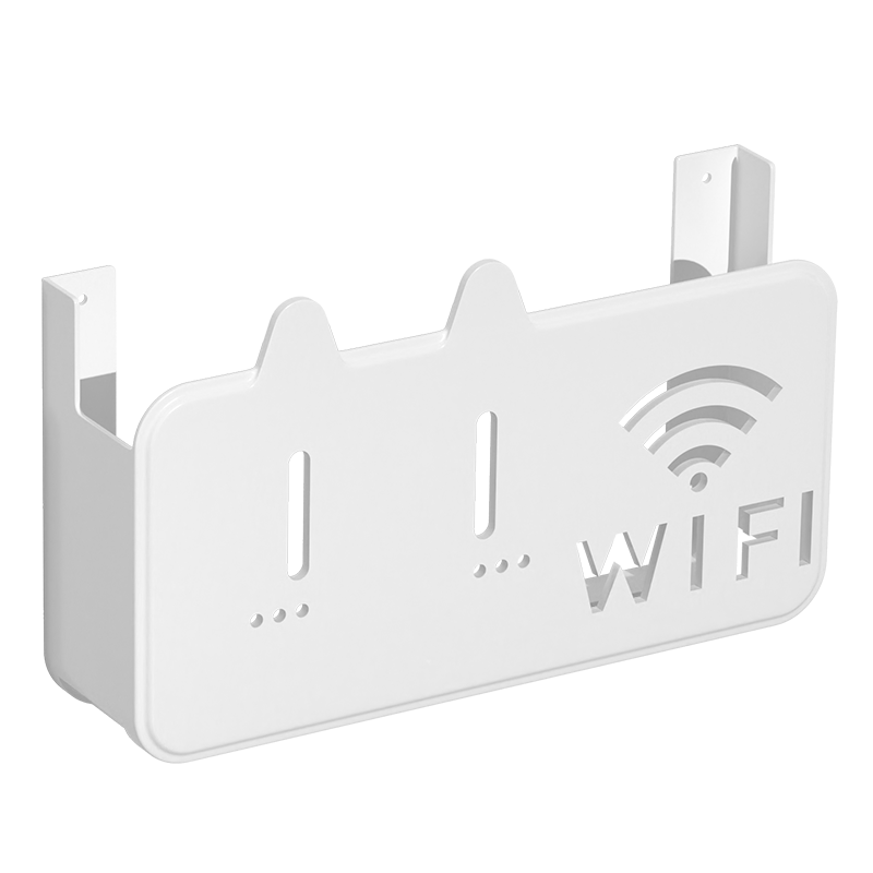 路由器收纳盒子上墙机顶盒壁挂式放置架固定器支撑托架wifi置物架