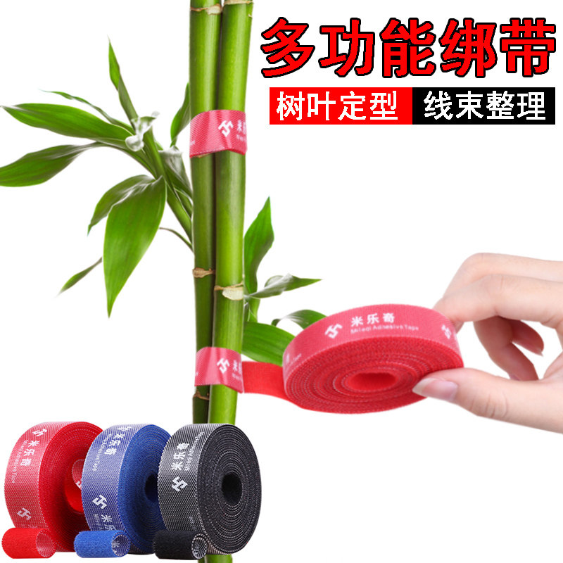 园艺扎线捆绑带花卉爬藤绿色植物造型支撑固定树枝插花扎束魔术贴