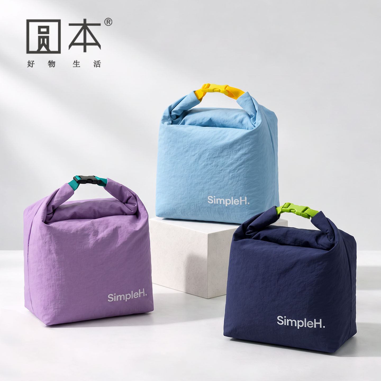 卷卷保温袋饭盒袋便当包外出便携大容量学生带饭手提餐包防水袋子