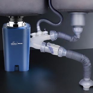 潜水艇厨房垃圾处理器家用食物厨余粉碎机全自动水槽菜盆下水管道