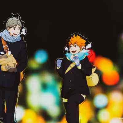 模玩熊排球少年亚克力秋冬立牌摆件再版 Autumn＆Winter周边现货