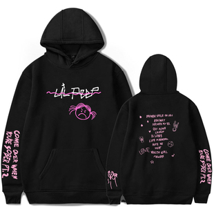 春秋款鬼脸印花 长袖连帽衫Ghostface print long sleeved hoodie