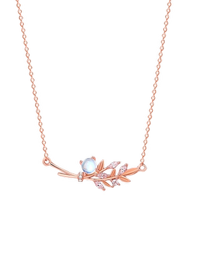 伊生爱精品金枝玉叶项链送女生