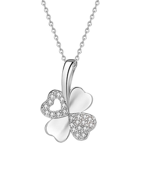 伊生爱幸运四叶草项链送老婆女友