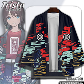 七分袖 哭泣少女乐队周边衣服 T恤 动漫夏装 男士 井芹仁菜同款 羽织