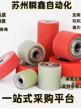 树脂滚轮QAC03-D20 D25 D30 D35 D40-d8-L15 L20 L25 L30 L40 L50