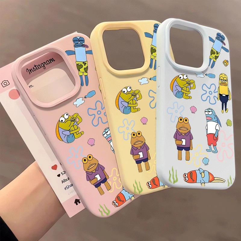 比奇堡小丑鱼适用于vivoy35手机壳y33s/y51s/y78 新款y100t/y200 软胶s18/s20 时尚IQOOz9防摔neo10pro保护套