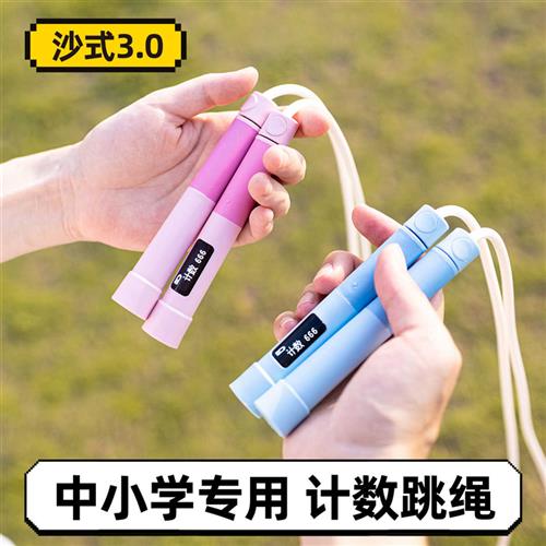 沙式3.0计数跳绳小学生儿童专用 双摇专业一年级不打结幼儿园初学