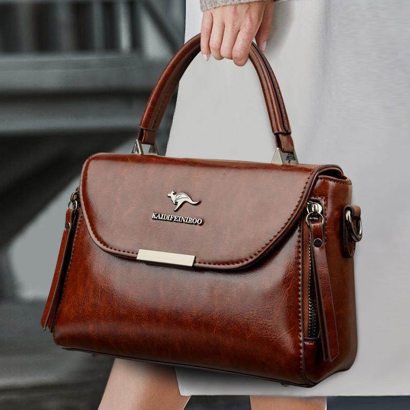 真皮女士手提包2026新款休闲通勤斜挎包大容量头层牛皮单肩包包小