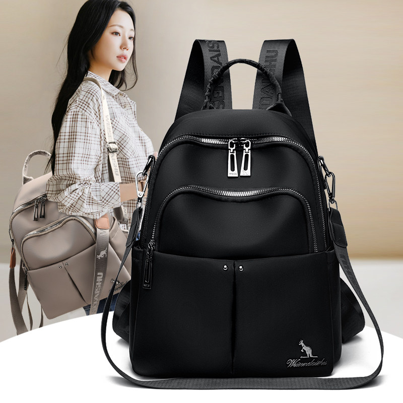 牛津布双肩包女包2026新款轻便大容量女士背包妈妈旅行旅游登山包