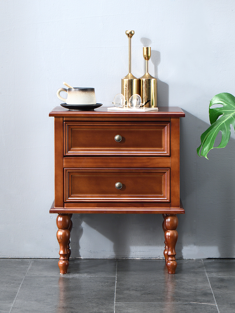 美式床头柜实木迷你超窄35cm