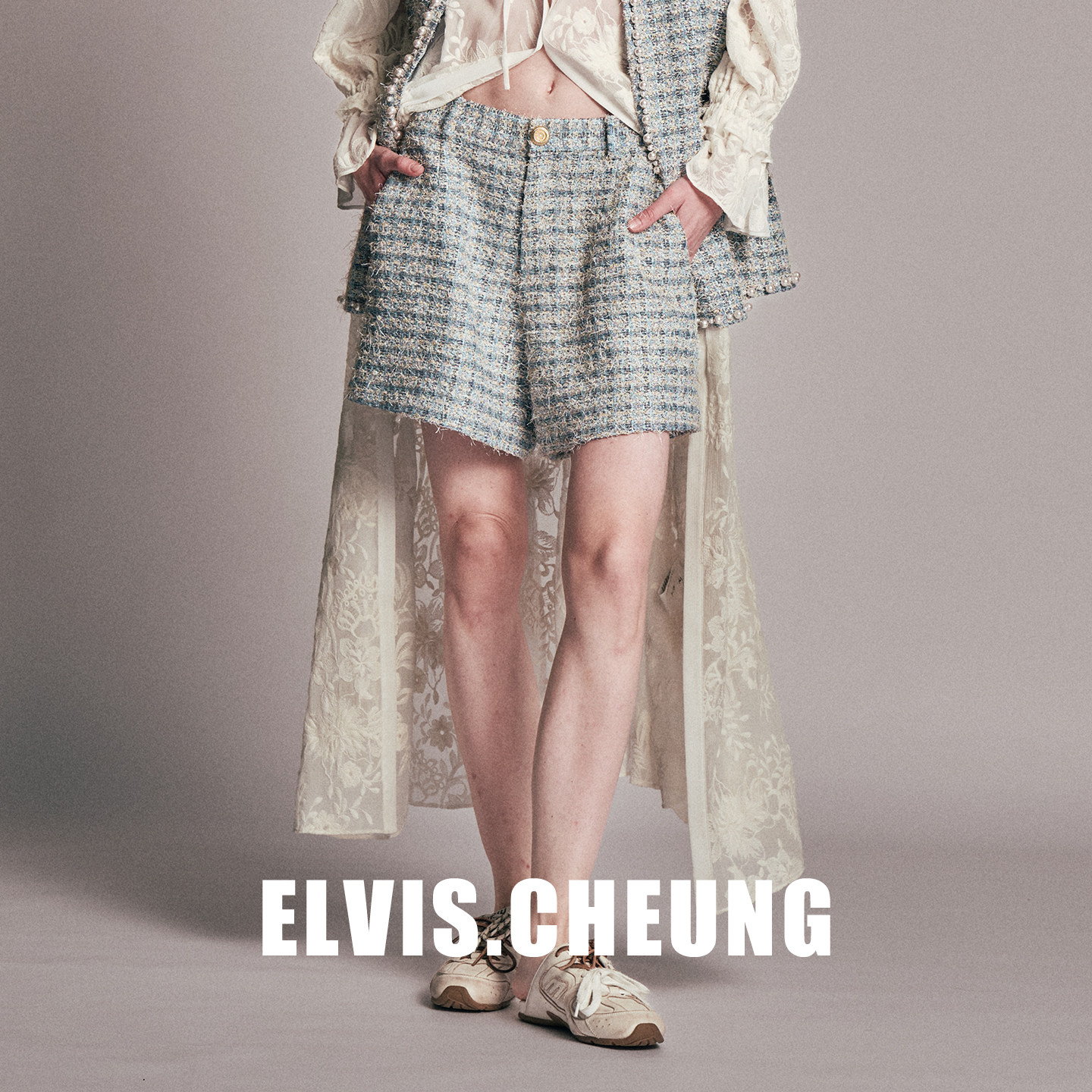 ELVIS.CHEUNG26早春复古度假进口小香格纹短裤女高腰百搭阔腿裤,女装/女士精品,短裤,淘宝优惠券,粉丝福利购,淘宝优惠卷
