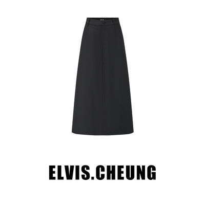 ELVIS.CHEUNG绵羊毛A字半身裙