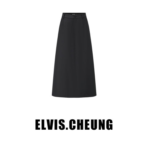 ELVIS.CHEUNG绵羊毛A字半身裙