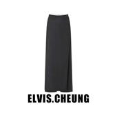 ELVIS.CHEUNG25春夏新款 气质优雅 女时尚 精纺羊毛围裹式 直筒裙裤